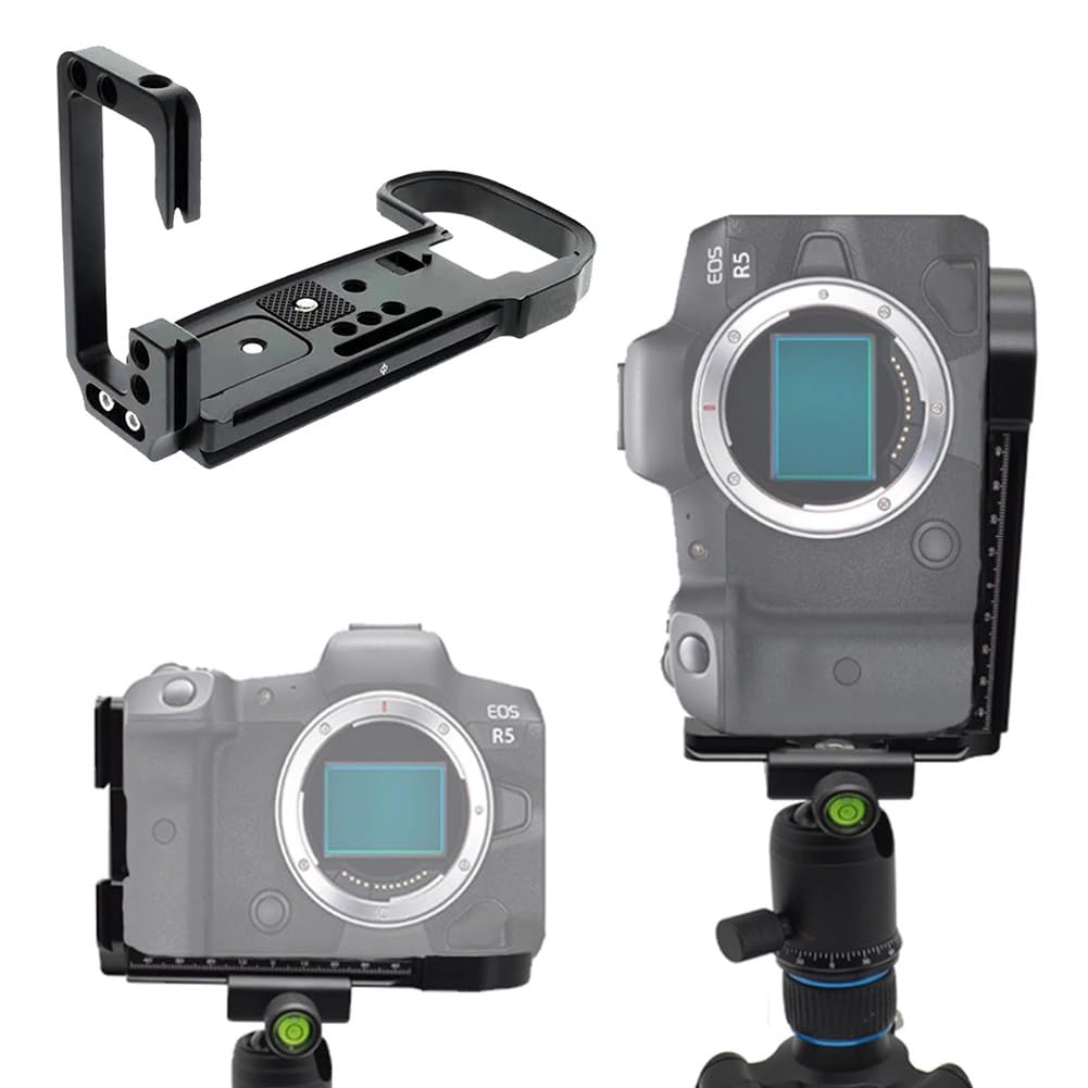 Yantralay L Type Quick Release Plate for Canon EOS R5/R6 Mirrorless Camera - Vertical Horizontal Tripod Bracket - for Cameras & Gimbals - Compact & Versatile