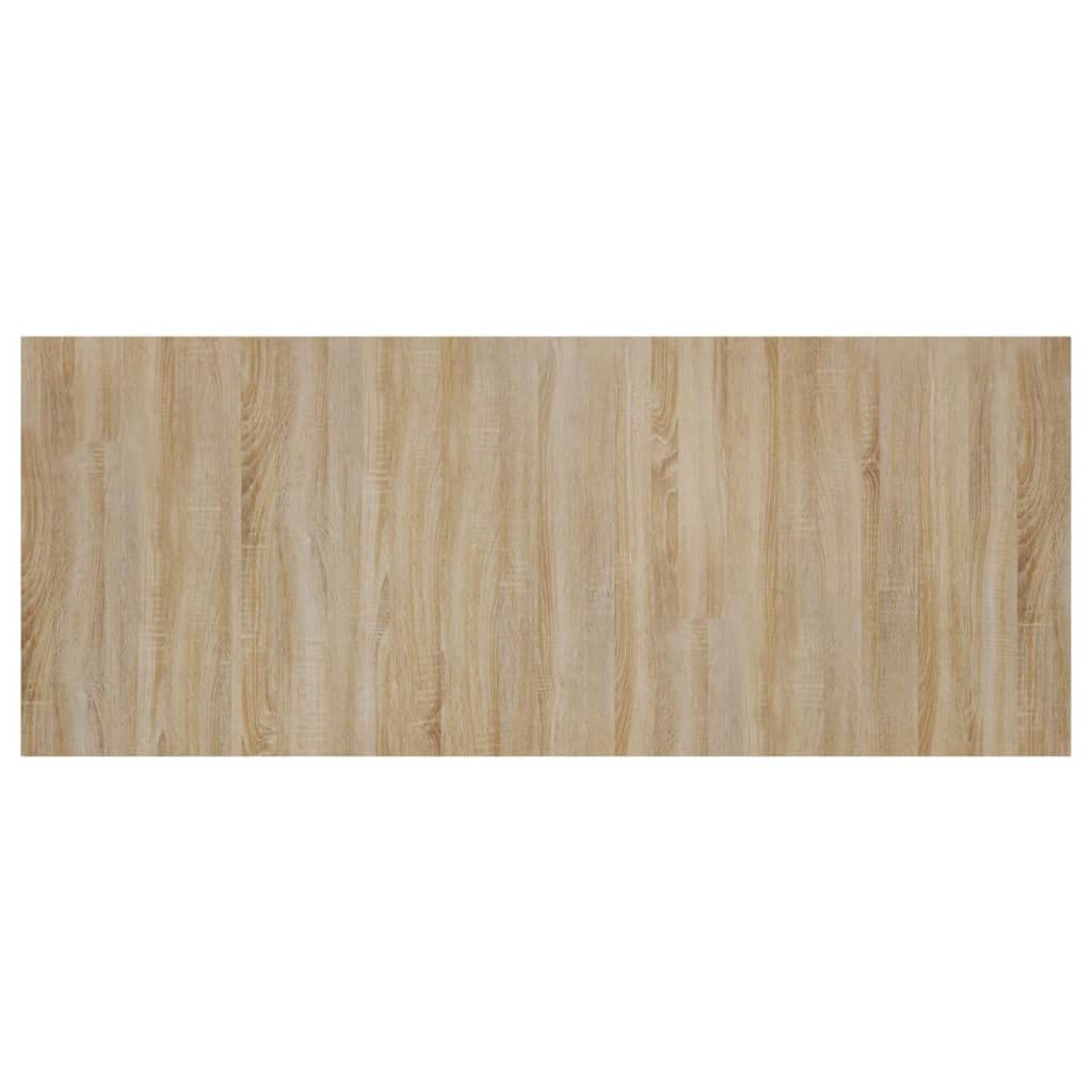 vidaXL Tête de Lit Murale Meubles de Chambre à Coucher Accessoire de Lit Tête de Cadre de Lit Double Chêne Sonoma 200x1,5x80 cm Bois d'Ingénierie