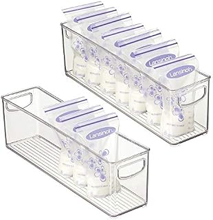 mDesign Storage Organizer Container Bin for Kids/Child Supplies in Kitchen, Pantry, Nursery, Bedroom