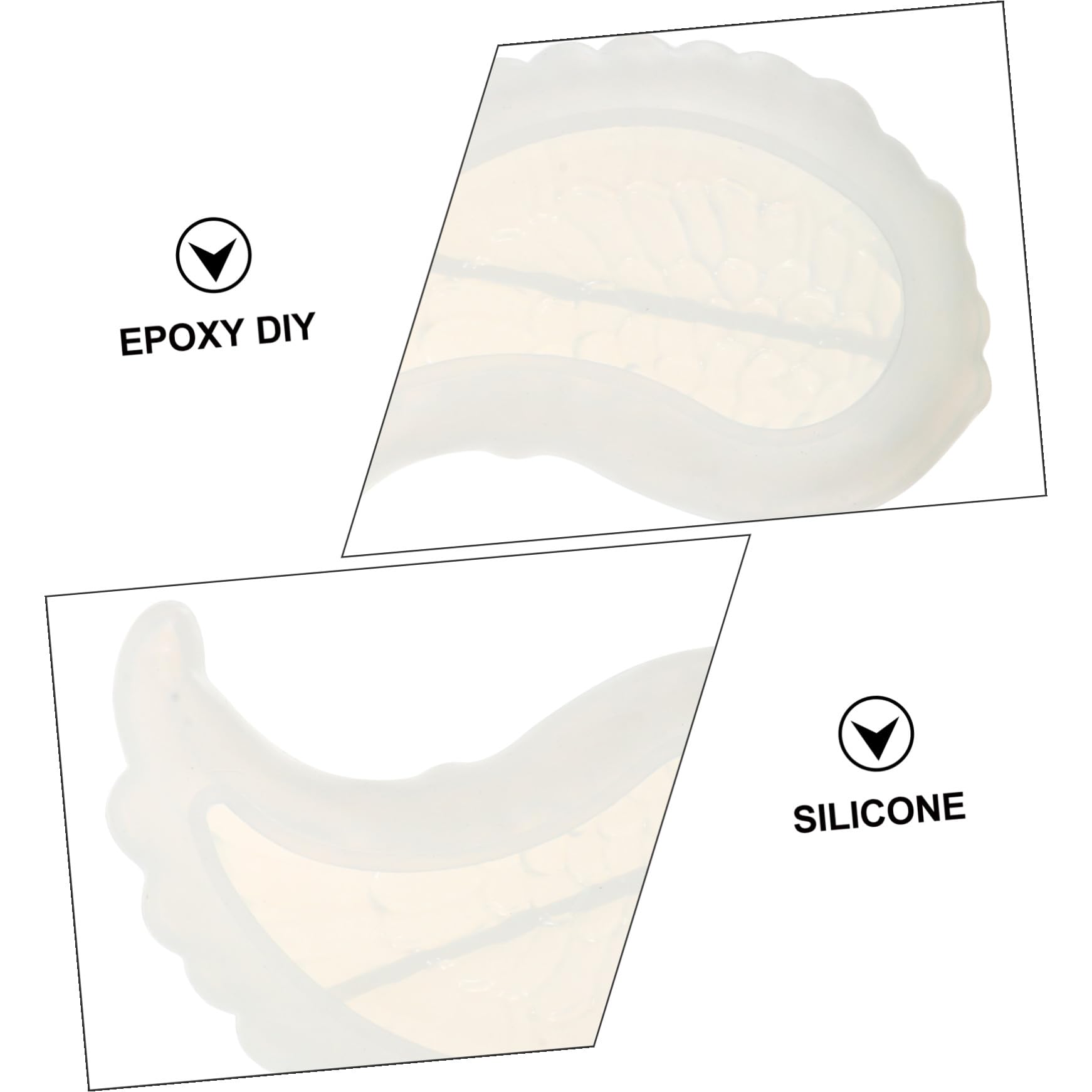 COHEALI 3paia Mold Silicone Per Gioielli Forma Di Angelo Per Creazioni Facile Rilascio e Alta Durata