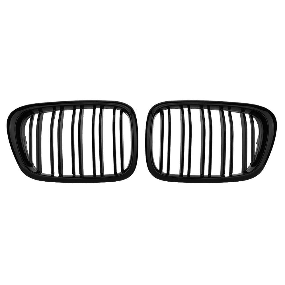 Rejilla negra para BMW E39 Serie 5 M5 1999-2003, plástico ABS, JK129, repuesto, clip