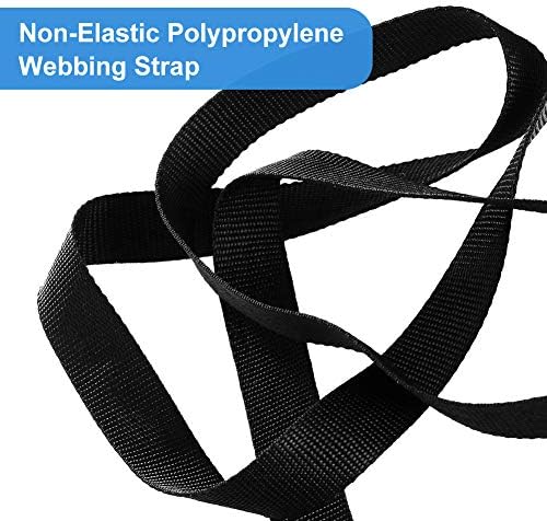 On1shelf Nylon-Gurtband 25mm - 10m Schwarzes Polypropylen Band Für DIY & Outdoor
