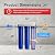 iSpring Whole House Water Filter System w/ 20” x 2.5” Sediment & Carbon Water Filters, Clear 1st Stage Filter Housing, 3-Stage Whole House Water Filtration System, Model: WCB32C