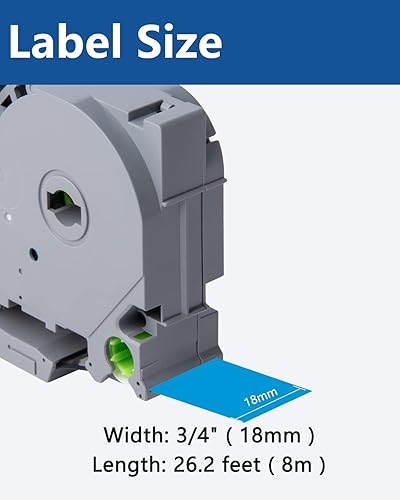 Vista 108 de Paquete de 3 cintas Tze Tz de 0.47 pulgadas laminadas verde TZe-731 TZe731 TZe731 compatibles con Brother P Touch Label Maker Tape para PT D200 D210