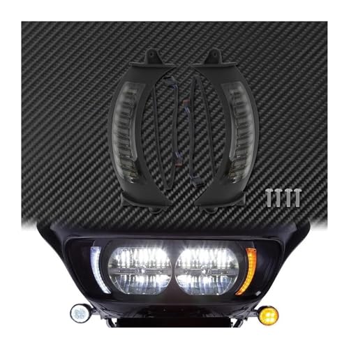 Intermitentes de moto negros para Harley Road Glide 2015-2021 5