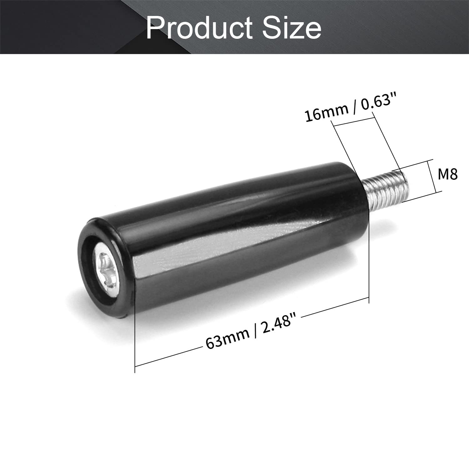 5 Maniglie Girevoli In Bachelite M6*50 - Per Fresatrici, Torni, Utensili Da Lavorazione