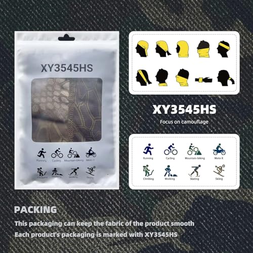 Image of Camo Balaclava Face Mask for Man and Women-Hunting,Skiing,Motorcycle Windproof,UV Protection&Military Training