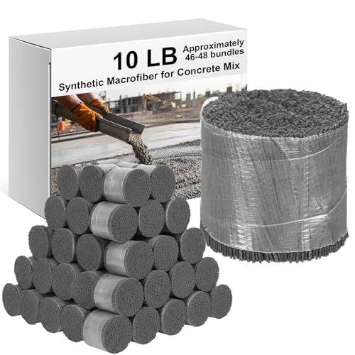 Macrofibre synthétique béton anti-fissuration pour réparer un sol de garage poreux