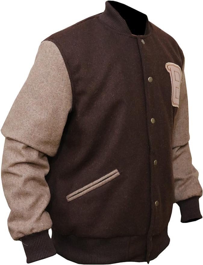 Miami Appealing Flight Bomber Varsity Jacket, B logo Varsity Jacket