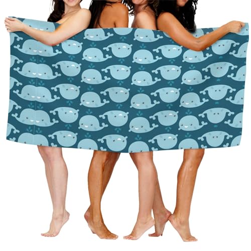 Serviette de bain de luxe durable en microfibre imprimée dessin animé - 8