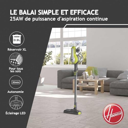 Aspirateur Balai Hoover HF110H 011 – 170 W, 0,9 L, Autonomie 40 Min - vue 7