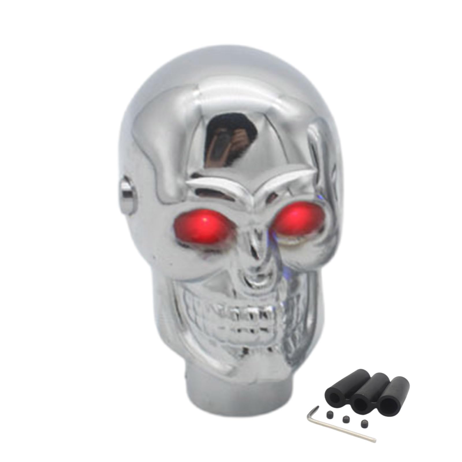 LXJLXD Unique Skull Head Gear Shifts Knob Shifter Lever with Adjustable LED Light for Manual Transmission Car Inner Enhancement Decorative Car Gear