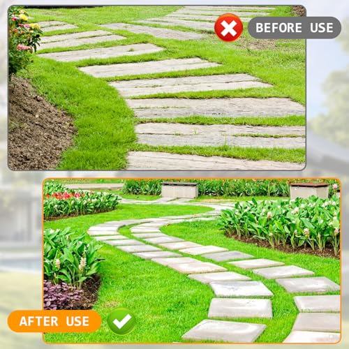 Rasenkantenstecher mit Stiel 108 cm, Sägezahn-Rasenkantenschneider, Kantenstecher Rasen mit T-Griff, Rasenstecher Kantenstecher für Gehwege, Garten, Hof