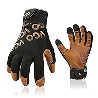 Ergodyne ProFlex 7501 - Guantes De Trabajo De Invierno Impermeables Con Revestimiento De Nitrilo Arenoso Forro Polar Termico