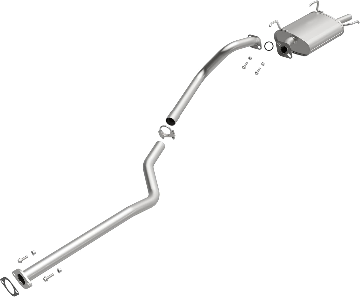 BRExhaust Replacement Exhaust System Kit 106-0085: Compatible with 2000-2006 Nissan Sentra 1.8L