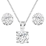 Feminin, Elegant, Klassisch und Chic, Pure Glam! 1 Stuck feine kurze Silberkette mit kleinem Steinanhänger in Diamantform und dezente Silberohrringe mit rundem Steinchen. Hochwertiges Schmuckset mit einem Glitzer Steinchen in Juweliersqualität gefertig der deutschen Marke MYA art Premium Kollektion. Das Angebot beinhaltet ein original Schmuckstück in einer Geschenkbox von MYA art - eine einzigartige Geschenkidee