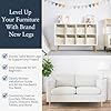 Airy Abode Premium Ash Wood Furniture Legs with Gold Caps (Full Install Kit) - Pick Your Size and Color #1