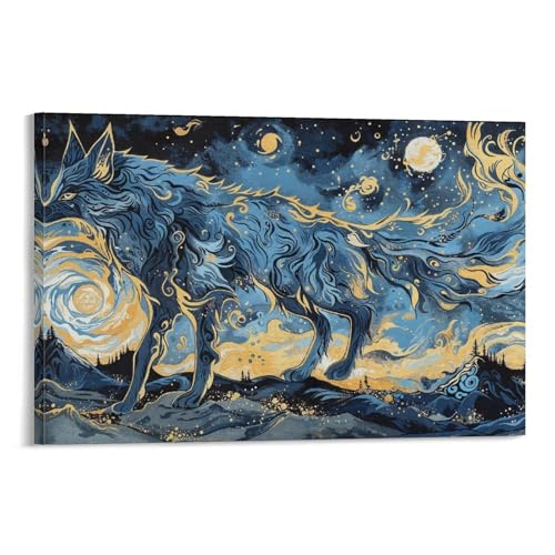 Impression sur toile renard tableau haut de gamme 30x45 cm