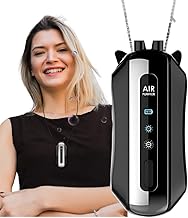 Wearable Air Purifier | Filterless Technology | 99.99 Percent Pollutant Removal | 60 Hours Runtime | Ultra Silent | Button Control | Travel Friendly | Ideal for Indian Air Conditions