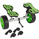 Kayak Cart - 140lb Capacity Canoe Dolly with Airless Tires, Aluminum Frame, and Straps for Small Watercraft - Kayak Accessories by RAD Sportz (Green)