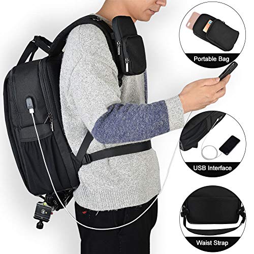 CADeN DSLR Camera Backpack Bag Waterproof Anti Theft with
