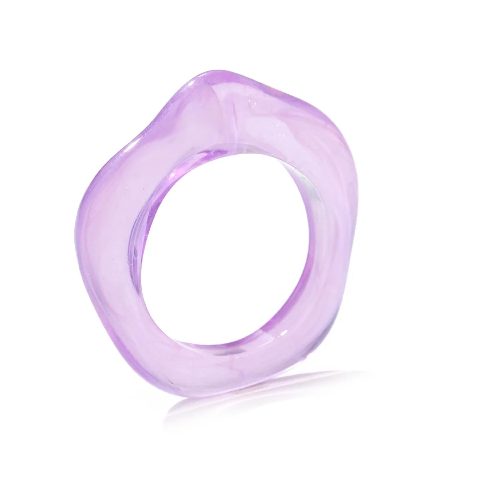 Bijoux transparentes géométriques ronds et incurvés tendance