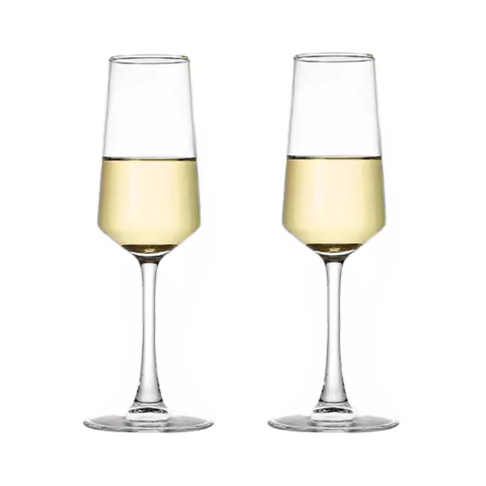 Copas de vino de 250ml elaboradas con vidrio transparente grueso de alta resistencia 1
