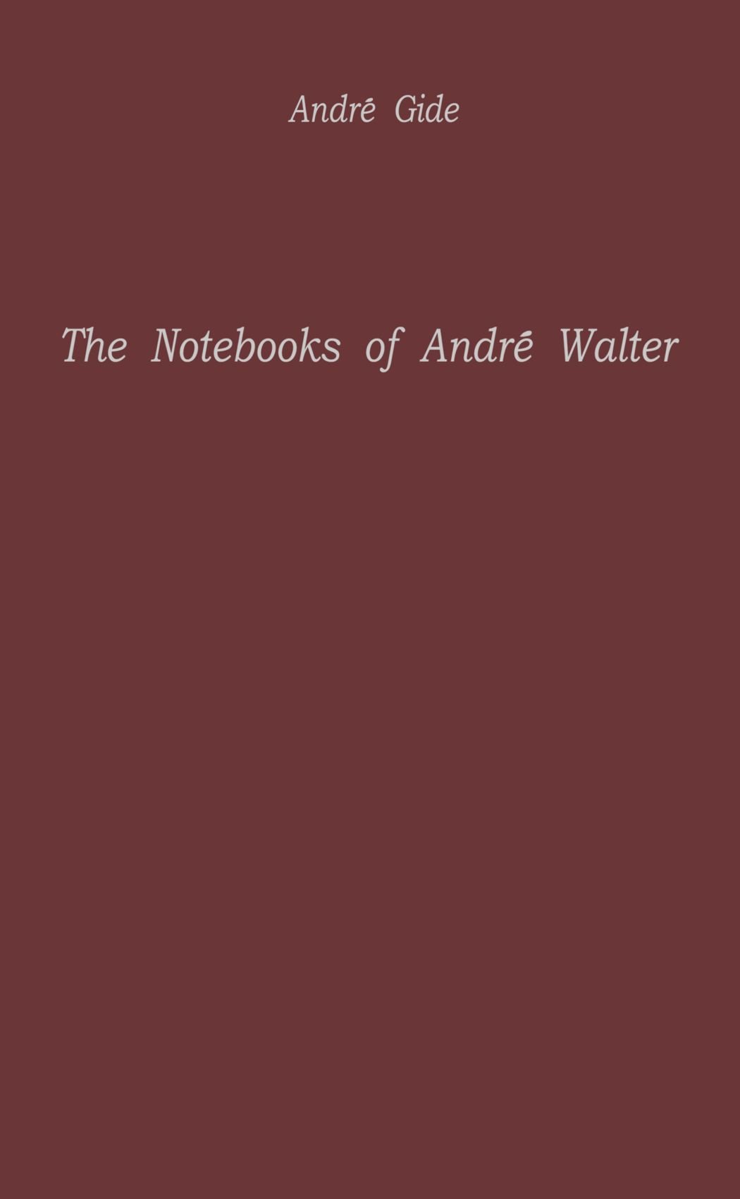 Notebooks of Andre Walter, The