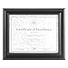 DAX N1918N1T Dimensional Solid Wood Frame, 8 1/2 x 11, Black Frame