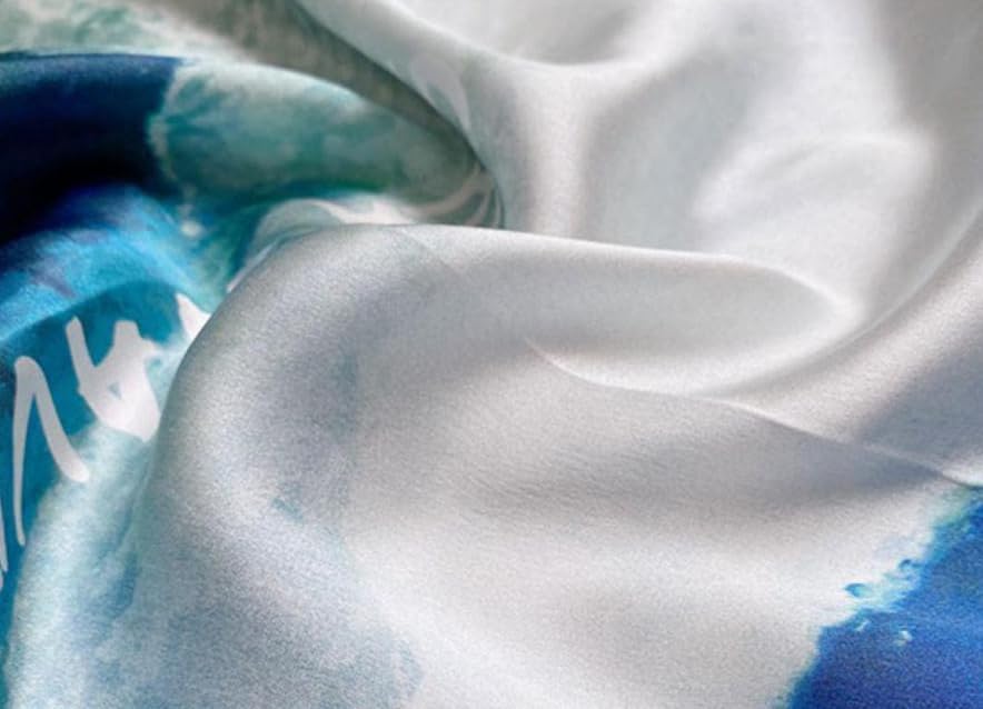 MEISEE 100% Pure Mulberry Silk Scarf 21" Square Scarf Neckerchief Headscarf Breathable Lightweight for Women Gift Packed - Image 5