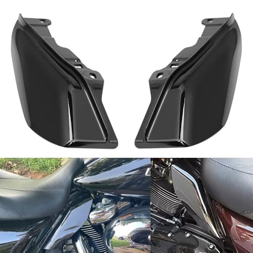 MZS Mid Frame Air Deflector, Touring Heat Shield Cover Accessories Black Left Right Set Compatible with Road Glide Electra Street Glide Road King 2009-2024 by MZS - Used condition - Image 2