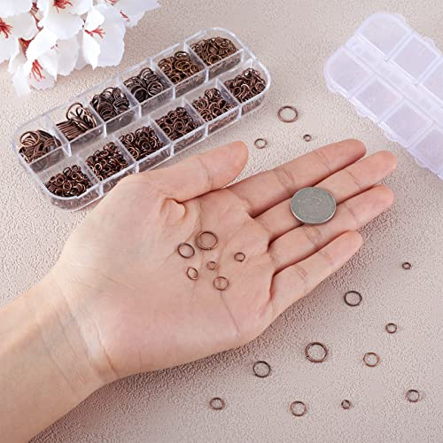 image for PH PandaHall Pandahall Mixed Size 4-10mm Iron Open Jump Rings Nickel F