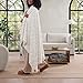 UGG Faux Fur Throw Blanket, Luxury Cozy Soft Throw for Couch, Double-Sided Soft Plush Cozy Blankets, Living Room Decor, 50-inch x 70-inch, Natural White (Adalee)