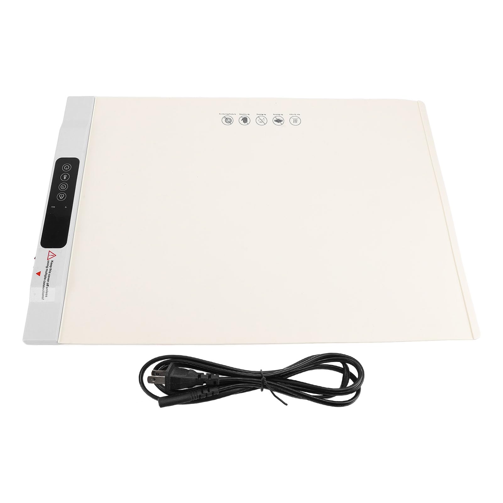 BTSEURY Food Warming Mat, Silicone Food Warmer Tray, Buffet Household Countertop Heating Warmer Tray, Foldable Roll Up Multifunctional Pad (US Plug 110V)