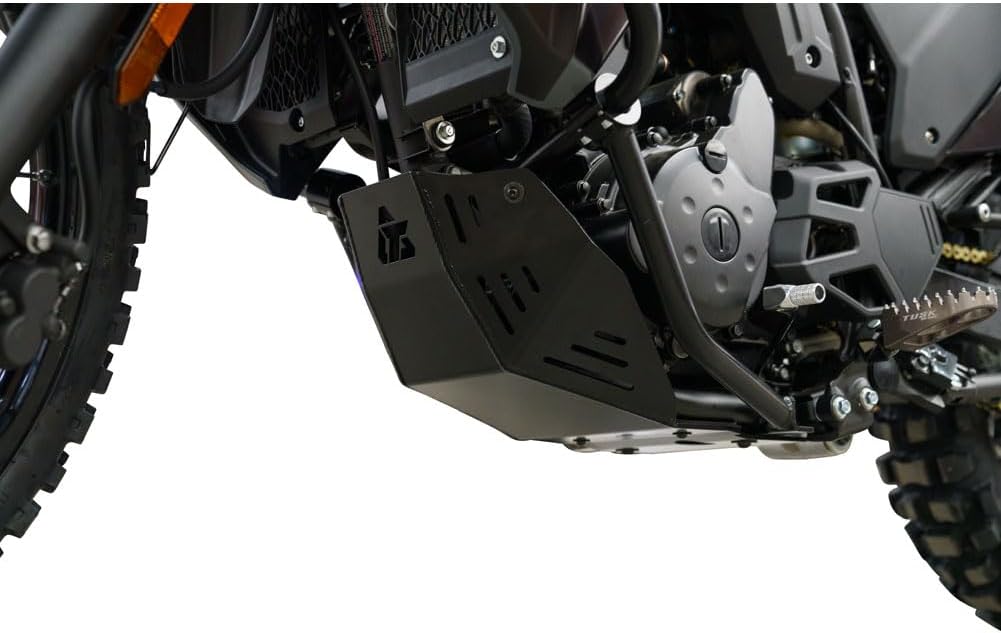 Tusk Aluminum Skid Plate Black for Kawasaki KLR650 Adventure 2022-2023