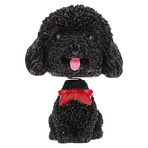 Homoyoyo Black Nodding Dog for Car Dashboard