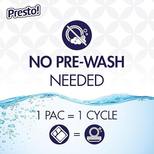 Amazon Brand - Presto! Triple Action Dishwasher Pacs, Fresh Scent, 90 Count - Image 4