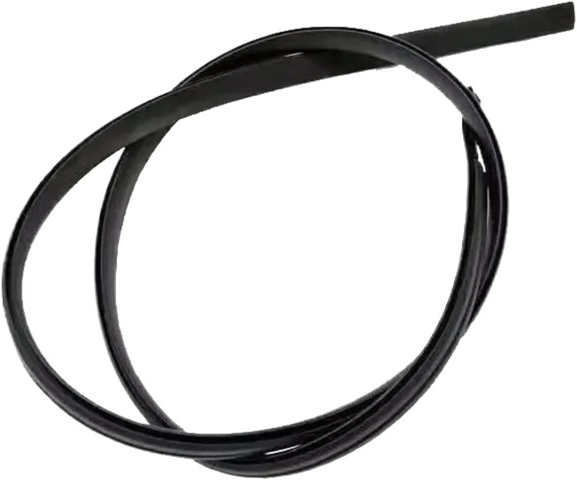 Black Rubber Waterproof Roof Gutter Seal Tape Sticker Accessories(2pcs)