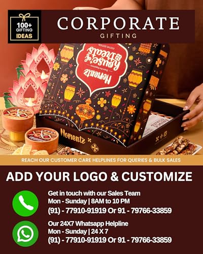 Image of Hyperfoods Diwali Gifts for Family and Friends Gift Hamper Diwali Gifts for Employees Corporate Gifts for Employees Gift Hamper Box Cookies Gift Hampers Chocolate Gift Hampers Corporate Gift