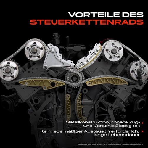 Frankberg 1x Zahnrad Ausgleichswelle Kompatibel mit A3 8P1 2004-2012 A4 2007-2015 Golf V 2004-2009 O.c.t.a.v.i.a II 2005-2013 Pa.ss.at 2005-2014 Beetle 2011-2016