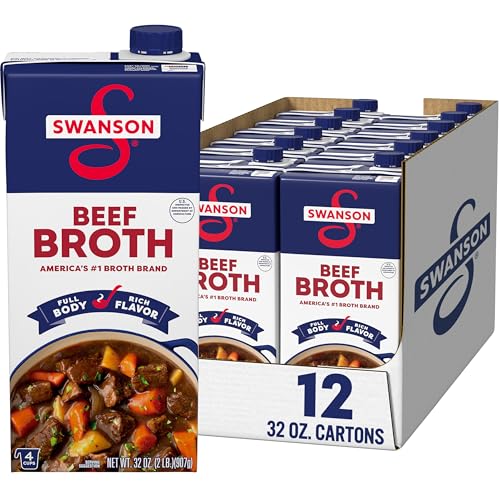 Swanson Beef Broth, 32 oz Carton (12 Pack)