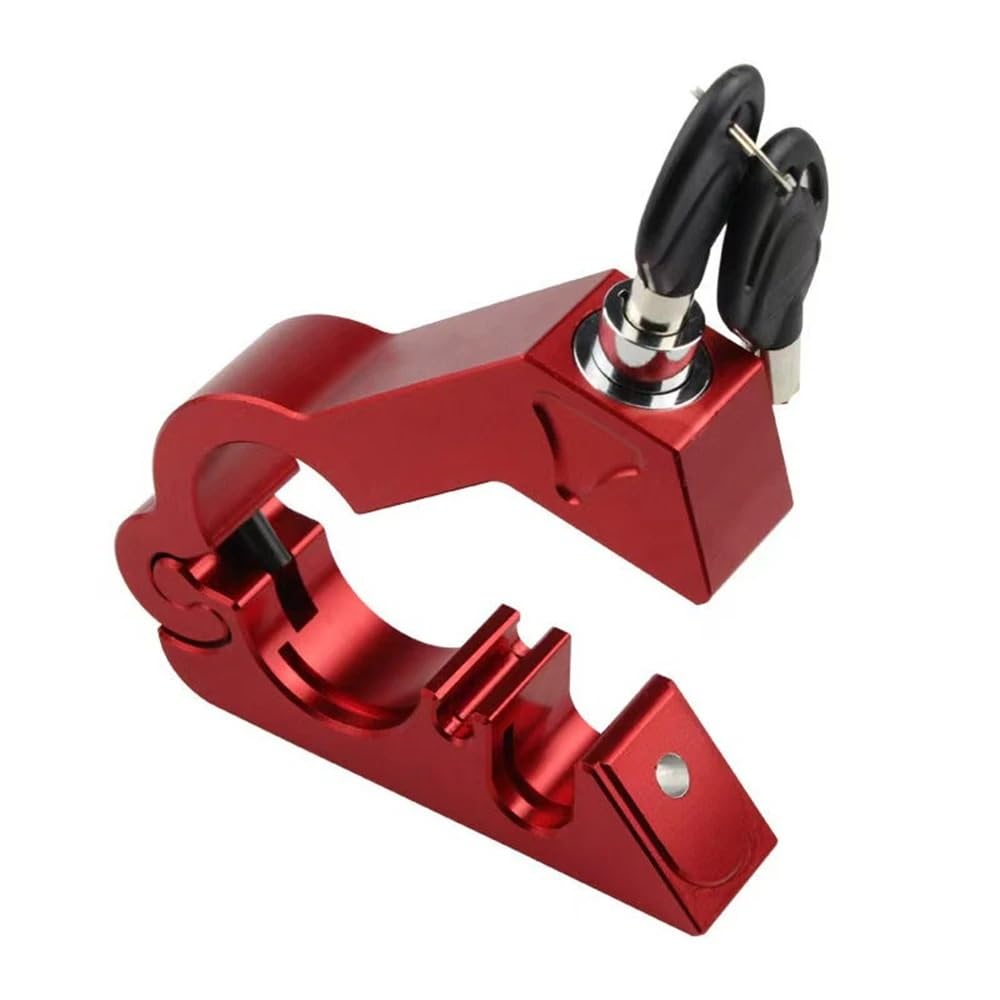 Candado Moto Cerradura para Casco de Manillar de Motocicleta, manija de Freno de Seguridad antirrobo, imitación de Robo Candado Disco(Silver)