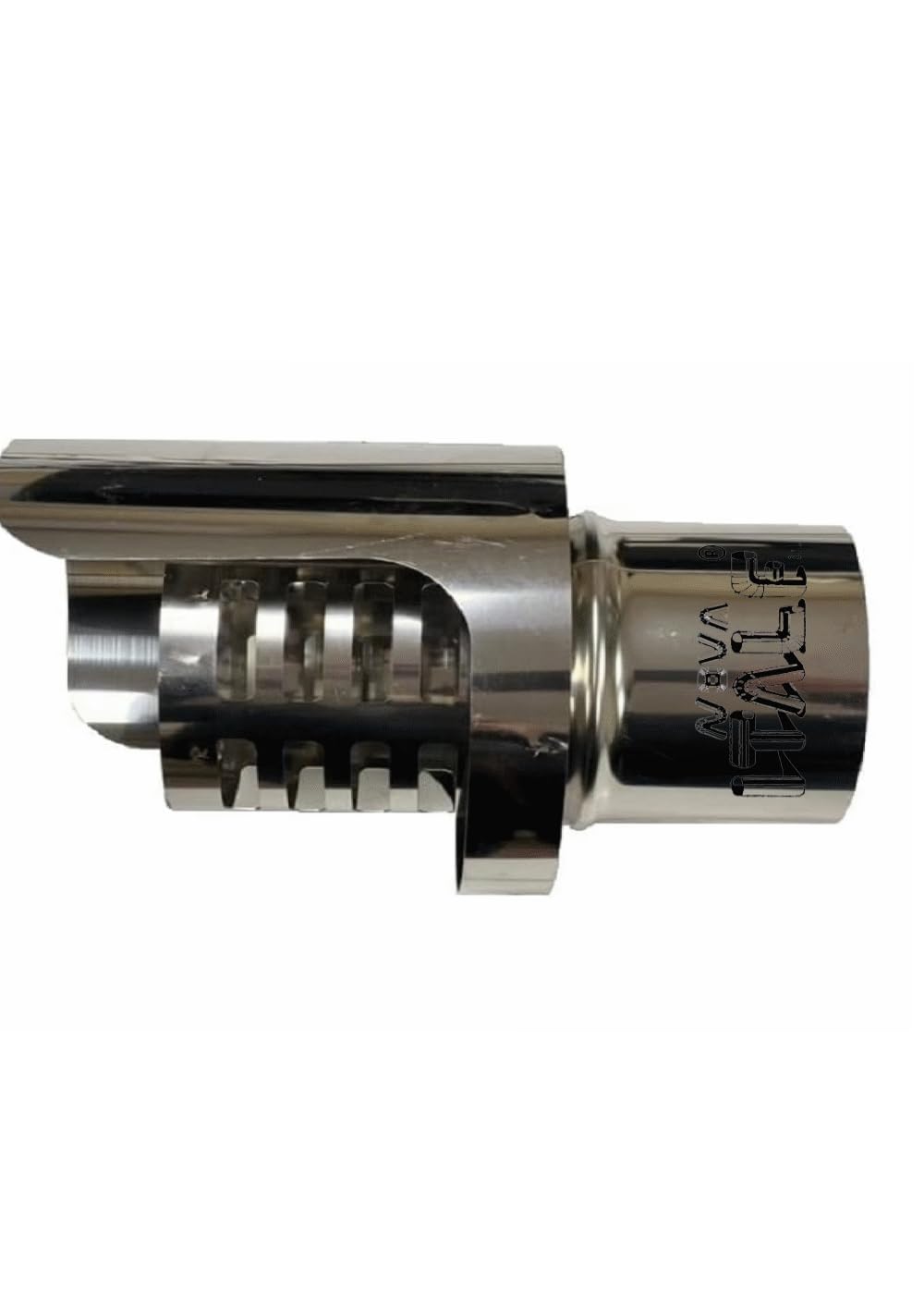 Terminal de fumar gránulos conexión M macho chimenea de acero inoxidable (D 100mm)