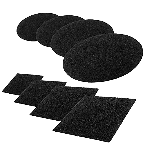 Chef's Star Charcoal Filters for Compost Bucket Compost Bin Filter Replacement Compost Bin Filters for Kitchen Compost Bins or Pail Set of Round and Square Compost Bin Charcoal Filters Pack of 8