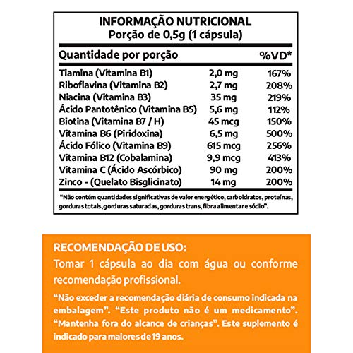 Complexo B Max - 3 unidades de 60 Cápsulas - Lauton