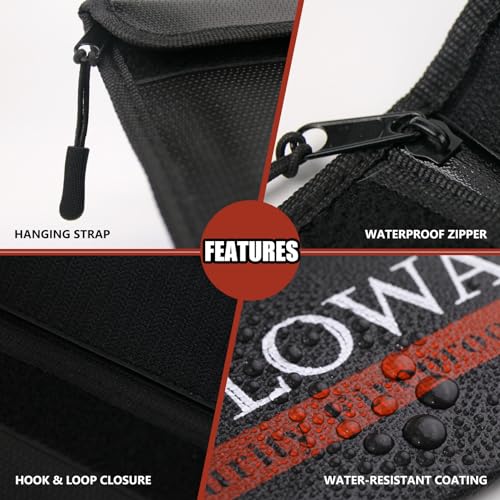 ROLOWAY Fireproof Money Bag 2-Pack