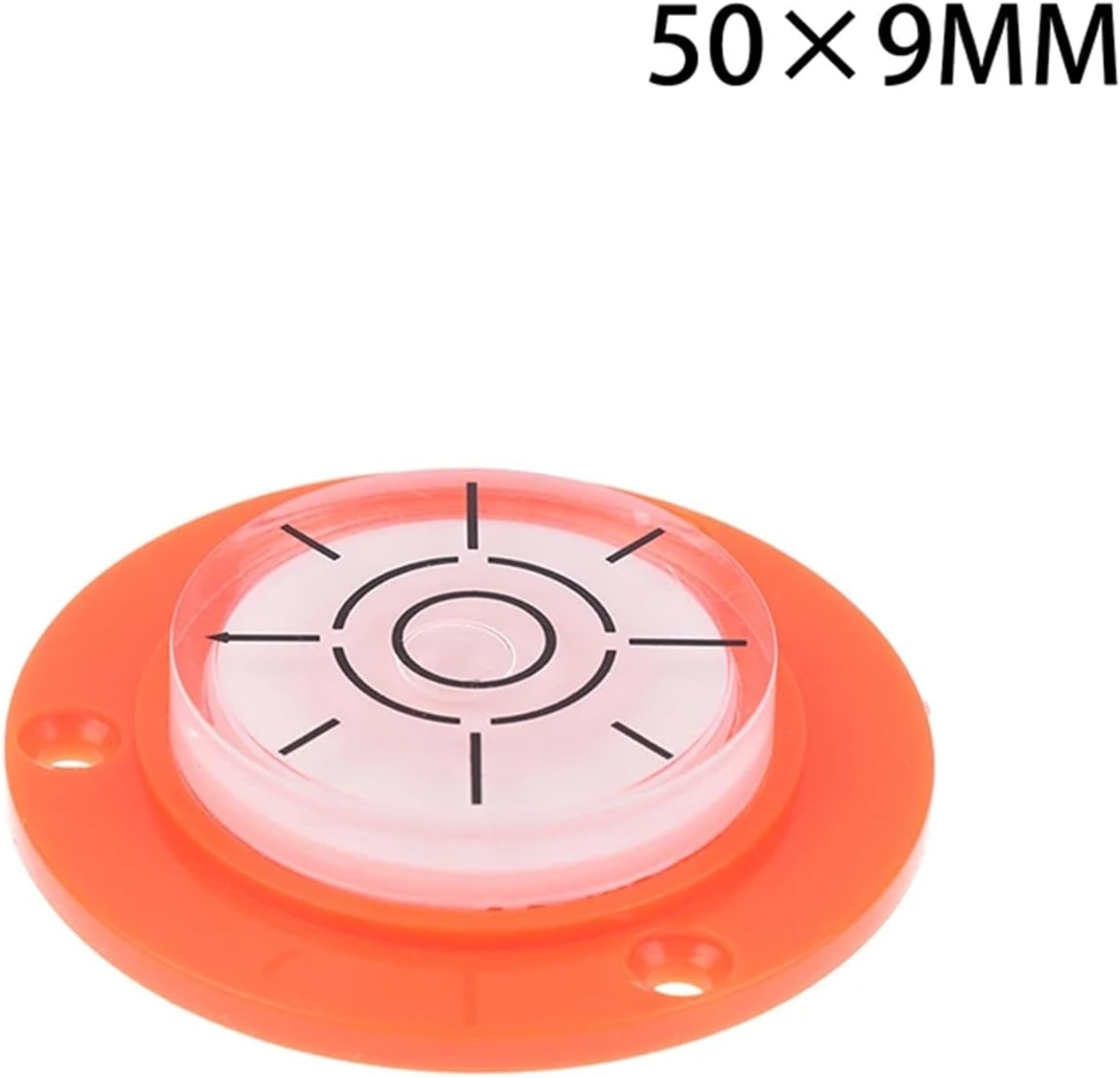 1pc Plastic Round Horizontal Bubble Level High Precision Bubble Level Bulls Eye Horizontal Spirit Level For Desktop Wooden(A6)