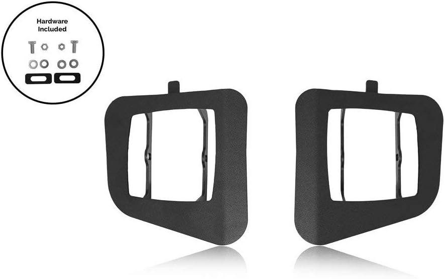 Cali Raised LED Fog Light Pod Replacements Brackets Kit for 2014-2021 Tundra (Brackets with 3x2 18W LED Pods (Amber) and H11 OEM Adaptors)