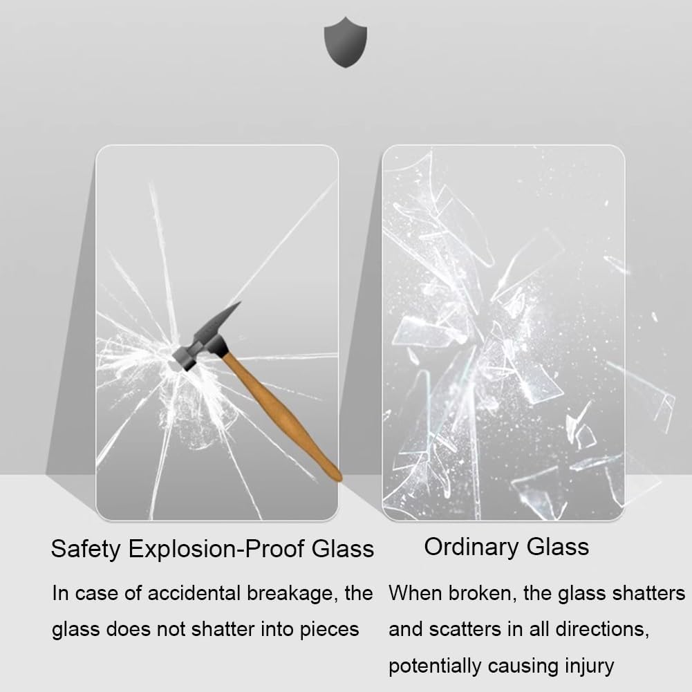 Modern Farmhouse Wall Mount Mirror, Rectangle Bathroom Mirror with 5mm HD Glass for Bedroom Living Room Entryway Dresser Decor(60x80cm/24x31inch)