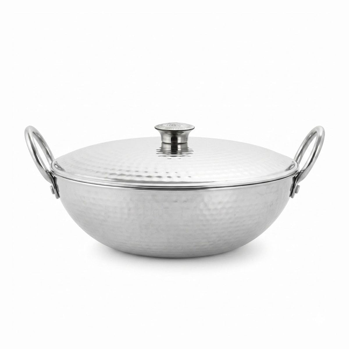Shri & Sam Stainless Steel Kadai - 3.4L, Triply Construction -10 Shri & Sam Stainless Steel Kadai - 3.4L, Triply Construction -10